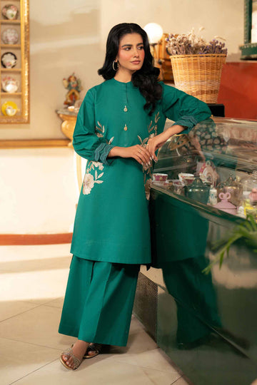 Nishat Linen 2 Piece - Dyed Embroidered Suit - 42501141 Online Shopping